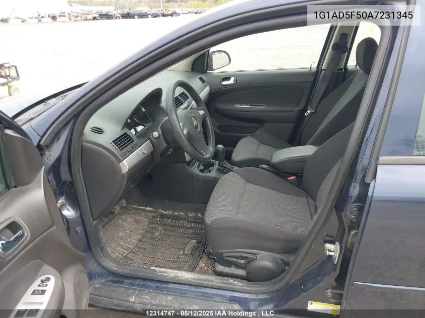 2010 Chevrolet Cobalt Lt VIN: 1G1AD5F50A7231345 Lot: 12314747X