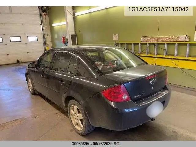 2010 Chevrolet Cobalt 1Lt VIN: 1G1AC5F51A7115042 Lot: 30065895