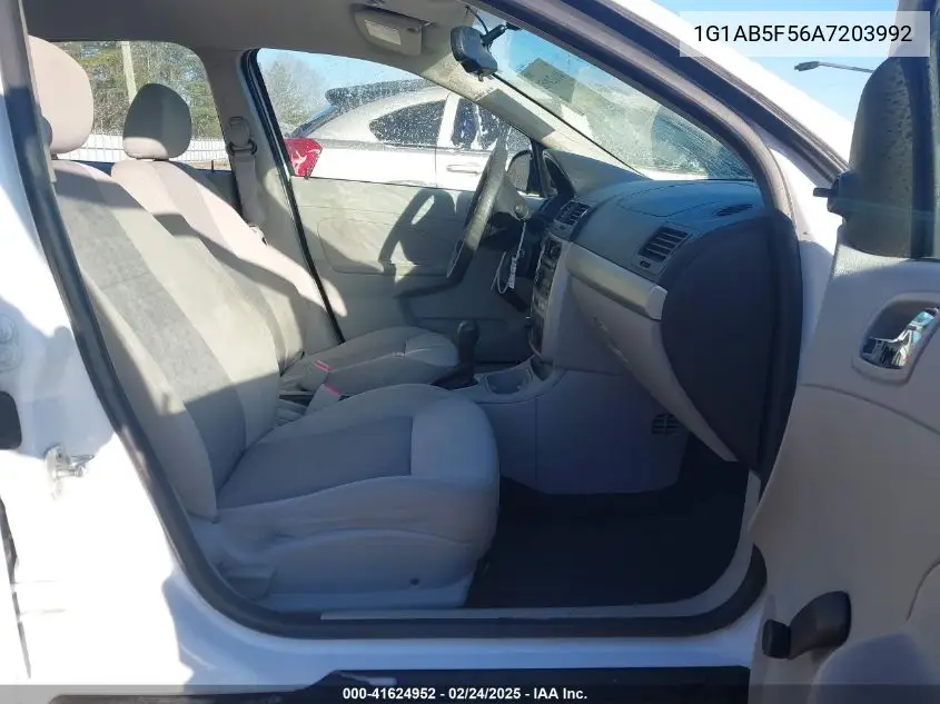 2010 Chevrolet Cobalt Ls VIN: 1G1AB5F56A7203992 Lot: 41624952