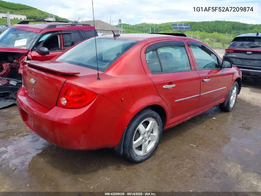 2010 Chevrolet Cobalt Lt VIN: 1G1AF5F52A7209874 Lot: 42259339