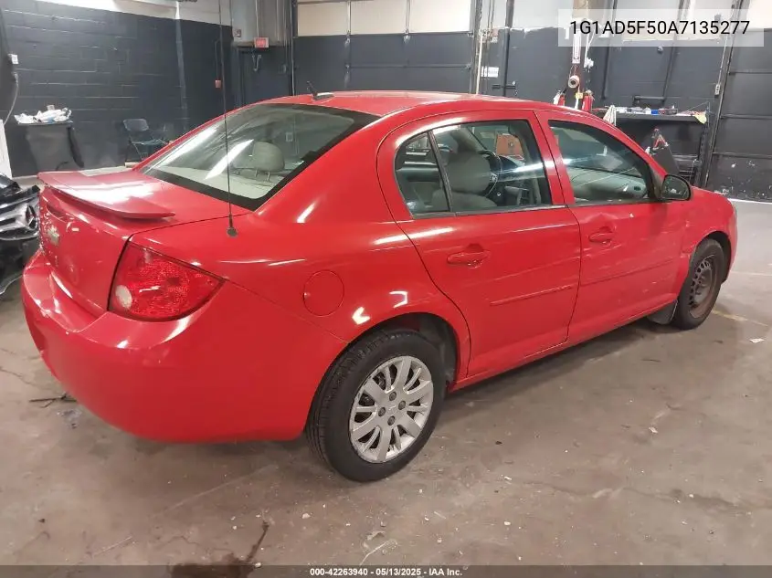 2010 Chevrolet Cobalt Lt VIN: 1G1AD5F50A7135277 Lot: 42263940