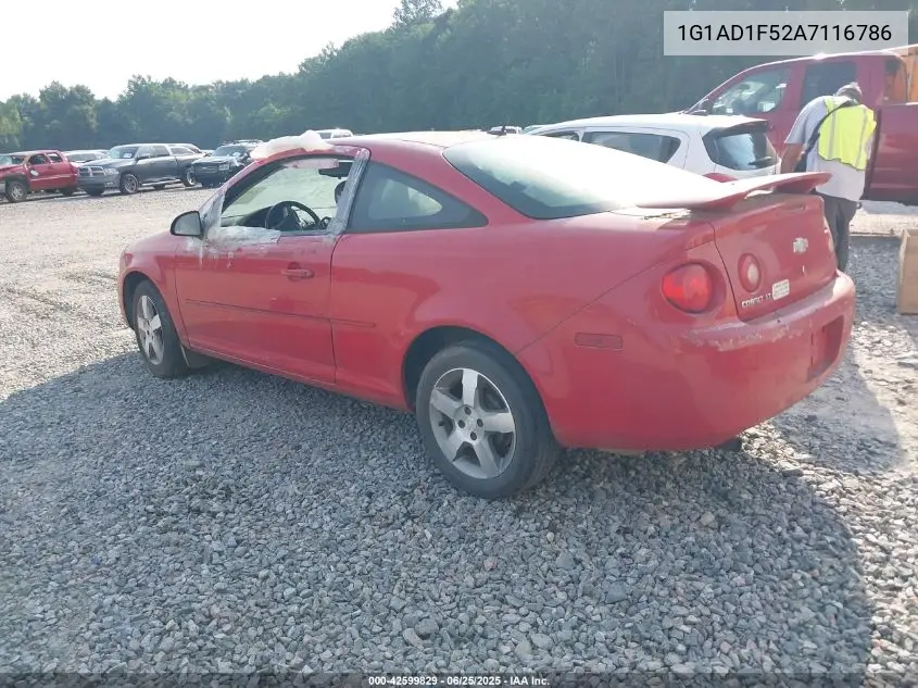 2010 Chevrolet Cobalt Lt VIN: 1G1AD1F52A7116786 Lot: 42599829