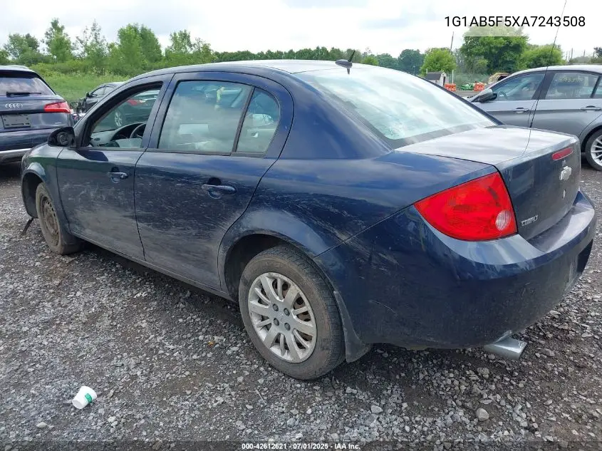 2010 Chevrolet Cobalt Ls VIN: 1G1AB5F5XA7243508 Lot: 42612621