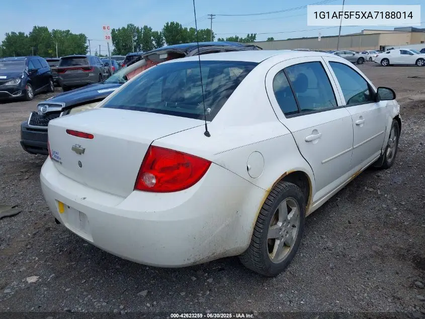 2010 Chevrolet Cobalt Lt VIN: 1G1AF5F5XA7188014 Lot: 42623259