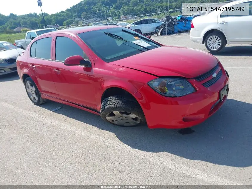2010 Chevrolet Cobalt Lt VIN: 1G1AF5F54A7195749 Lot: 42635064