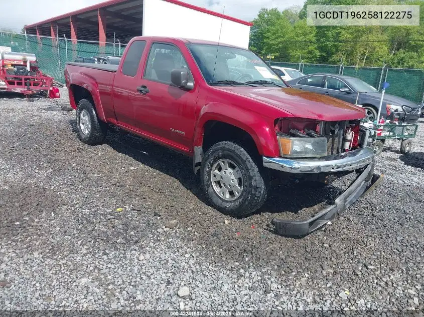 2005 Chevrolet Colorado Ls VIN: 1GCDT196258122275 Lot: 42241504