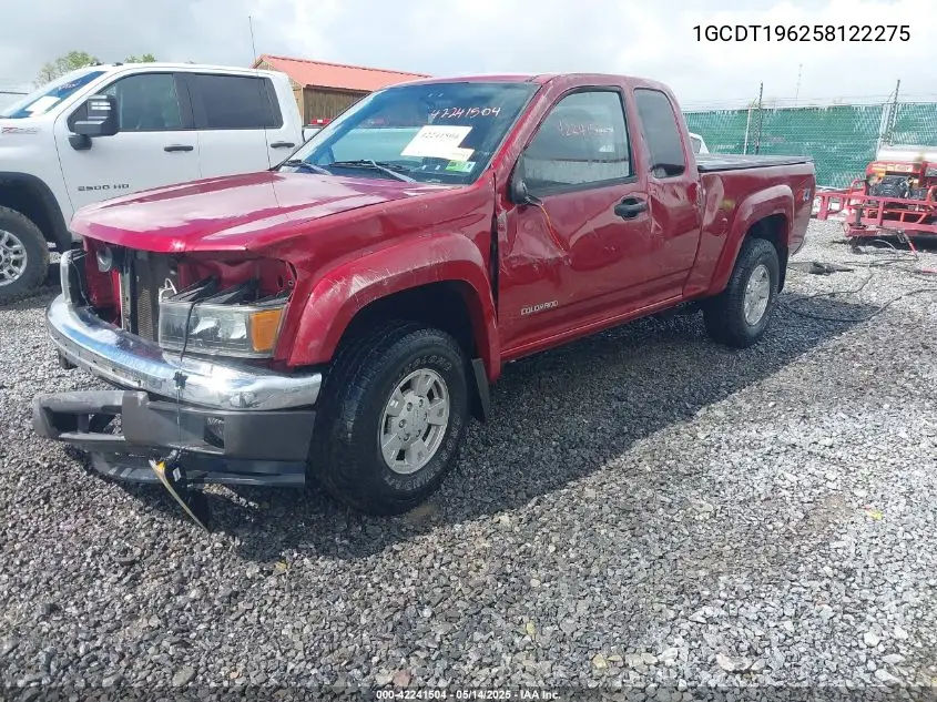2005 Chevrolet Colorado Ls VIN: 1GCDT196258122275 Lot: 42241504