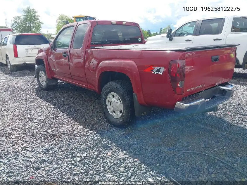 2005 Chevrolet Colorado Ls VIN: 1GCDT196258122275 Lot: 42241504