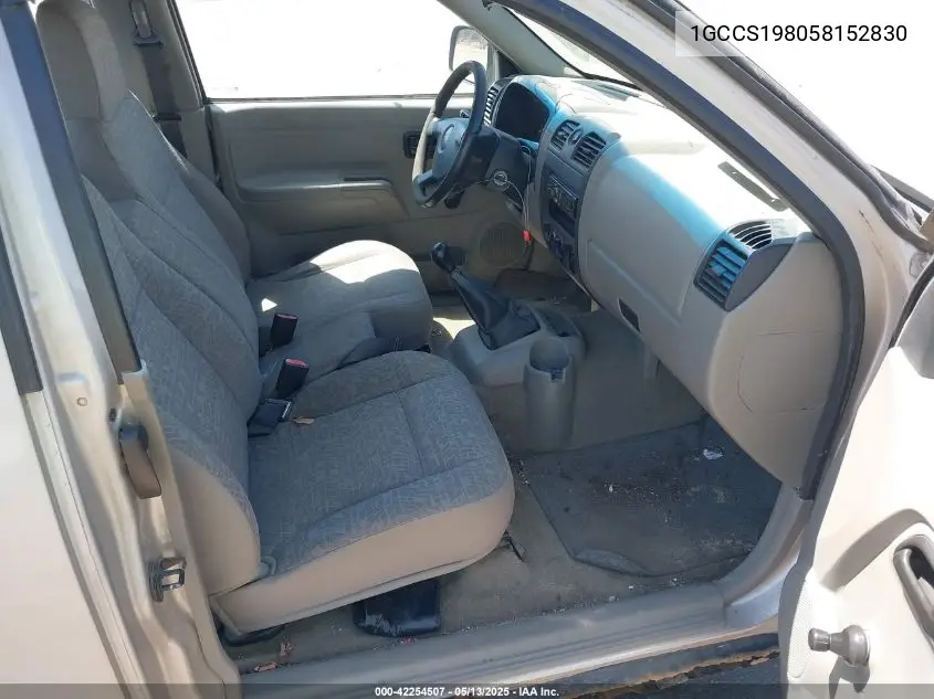 2005 Chevrolet Colorado VIN: 1GCCS198058152830 Lot: 42254507
