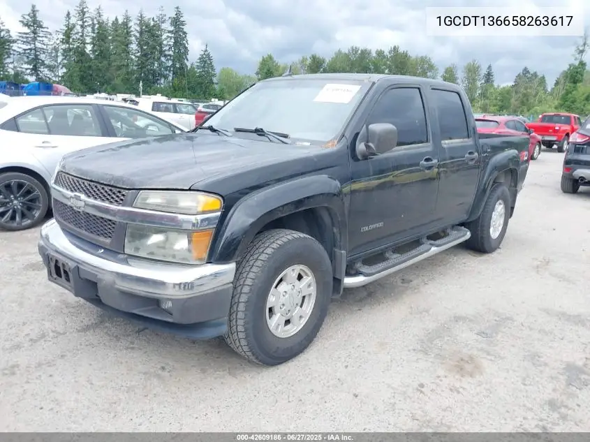 2005 Chevrolet Colorado Ls VIN: 1GCDT136658263617 Lot: 42609186