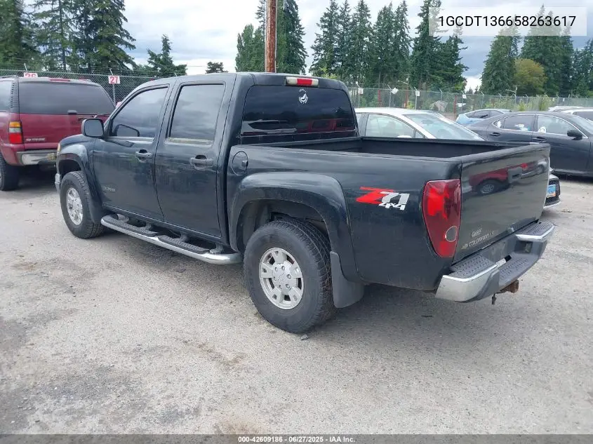2005 Chevrolet Colorado Ls VIN: 1GCDT136658263617 Lot: 42609186