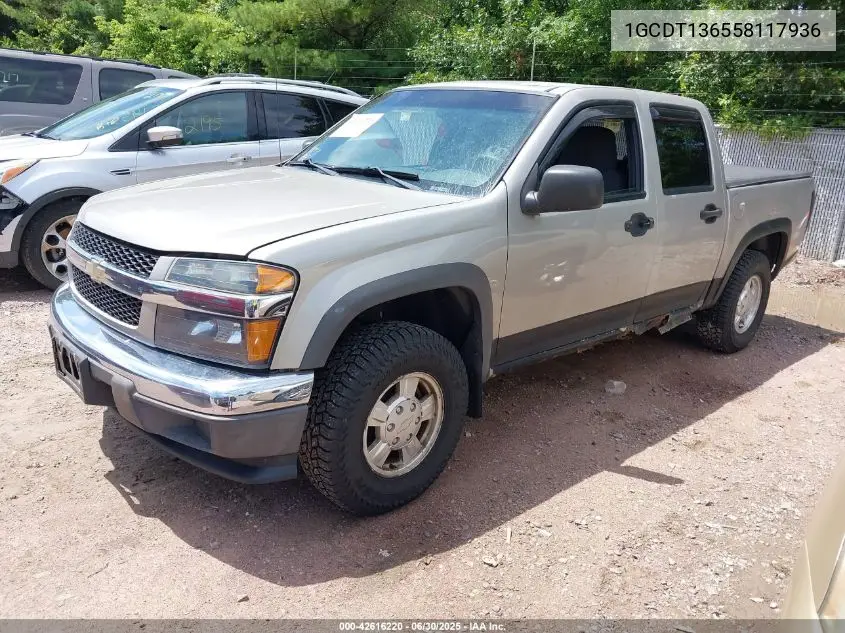 2005 Chevrolet Colorado Ls VIN: 1GCDT136558117936 Lot: 42616220