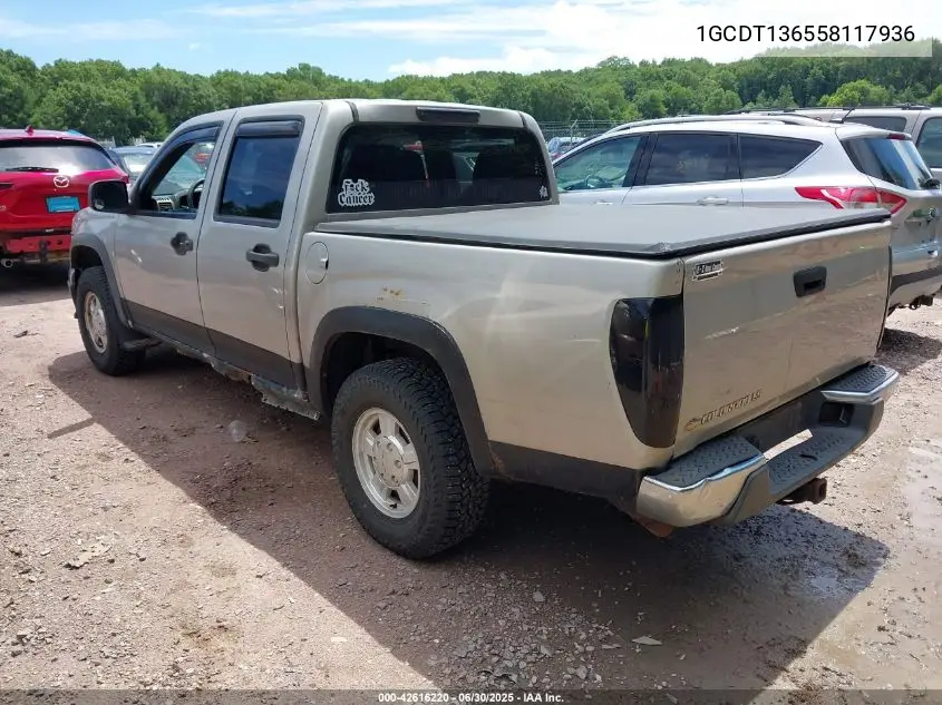 2005 Chevrolet Colorado Ls VIN: 1GCDT136558117936 Lot: 42616220