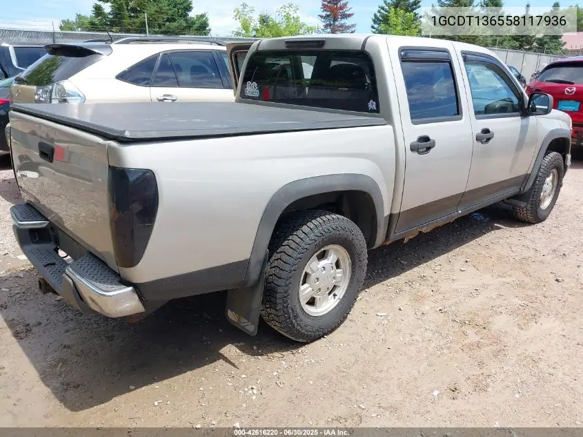 2005 Chevrolet Colorado Ls VIN: 1GCDT136558117936 Lot: 42616220