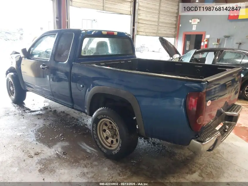 2006 Chevrolet Colorado Work Truck VIN: 1GCDT198768142847 Lot: 42233932