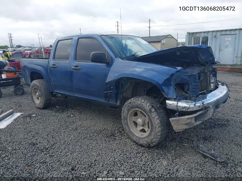1gcdt136068205472 1GCDT136068205472 2006 Chevrolet Colorado Lt