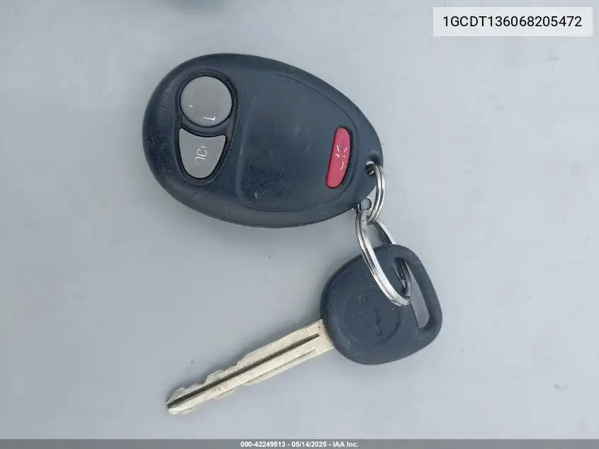1gcdt136068205472 1GCDT136068205472 2006 Chevrolet Colorado Lt