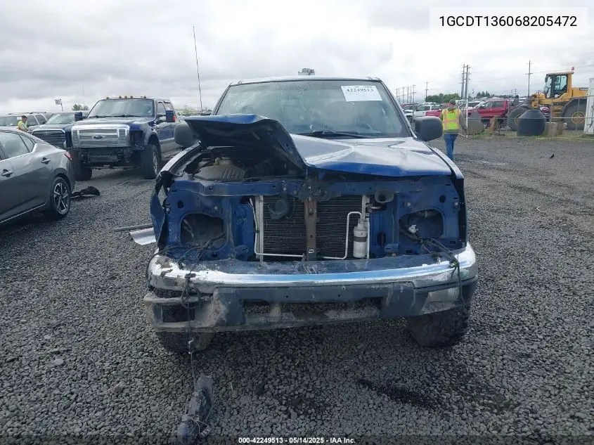 1gcdt136068205472 1GCDT136068205472 2006 Chevrolet Colorado Lt