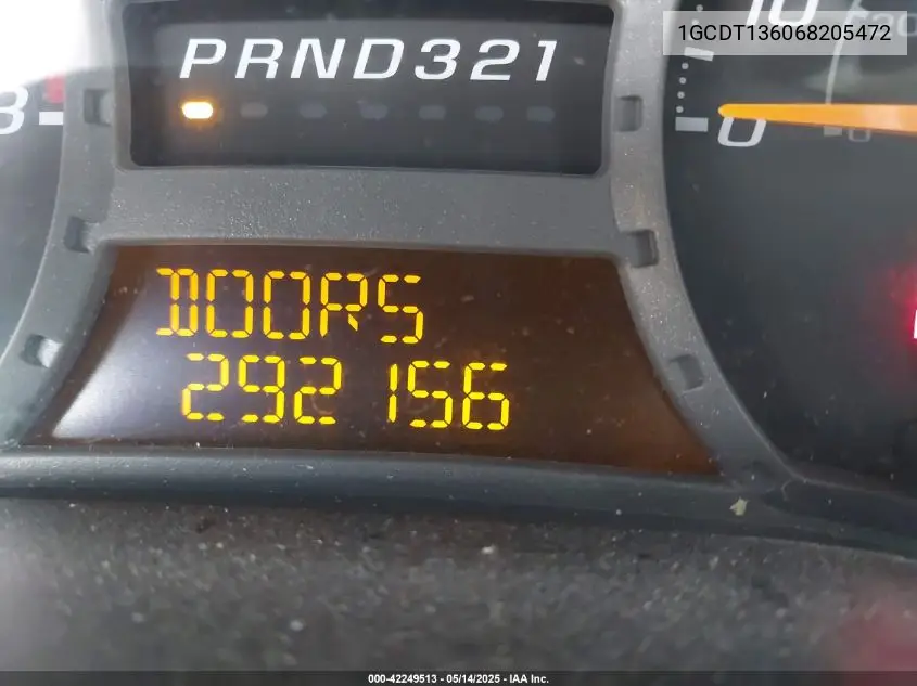 1gcdt136068205472 1GCDT136068205472 2006 Chevrolet Colorado Lt