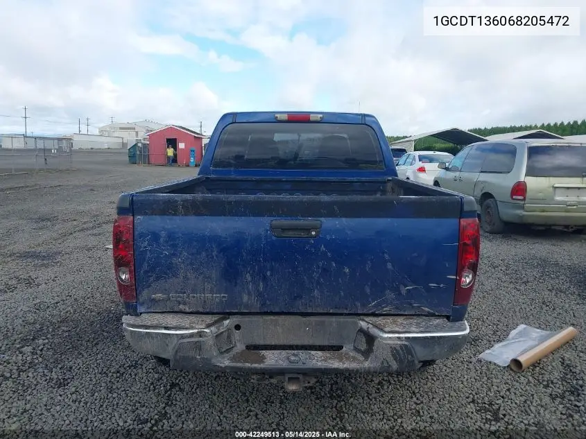 1gcdt136068205472 1GCDT136068205472 2006 Chevrolet Colorado Lt