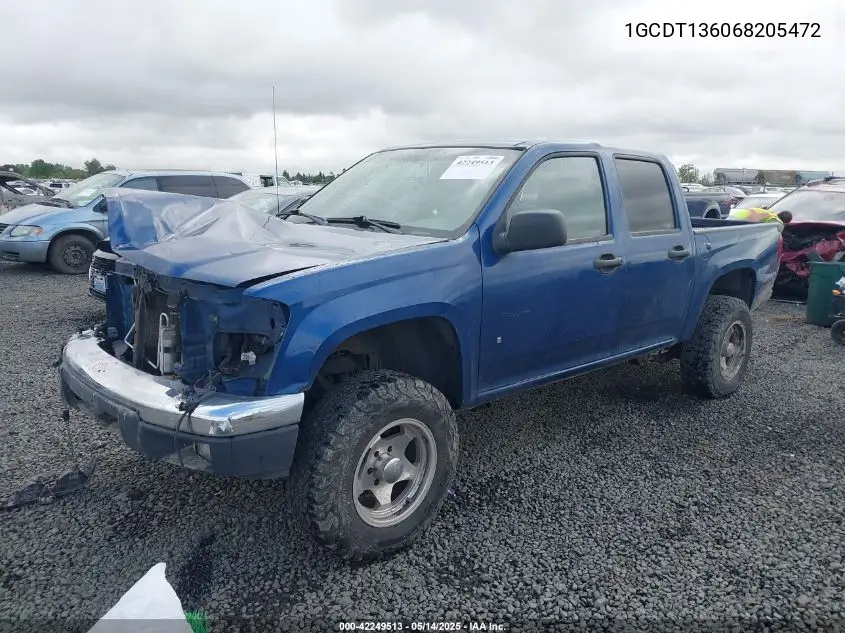 1gcdt136068205472 1GCDT136068205472 2006 Chevrolet Colorado Lt