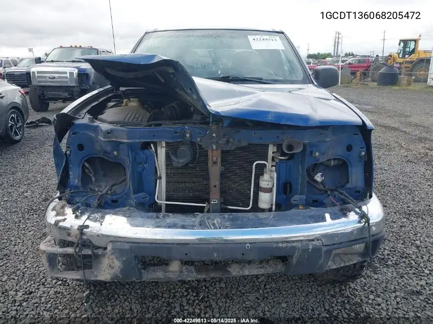 1gcdt136068205472 1GCDT136068205472 2006 Chevrolet Colorado Lt