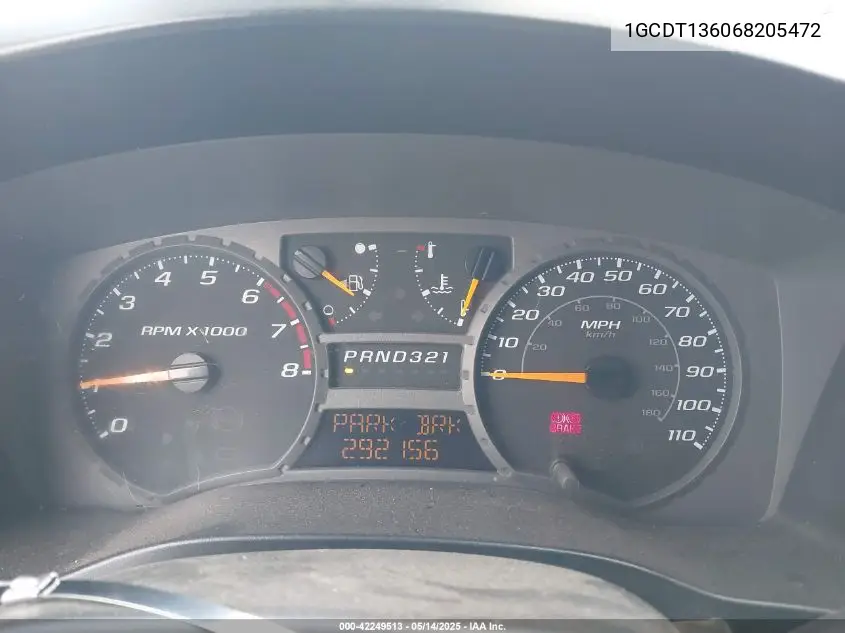 1gcdt136068205472 1GCDT136068205472 2006 Chevrolet Colorado Lt