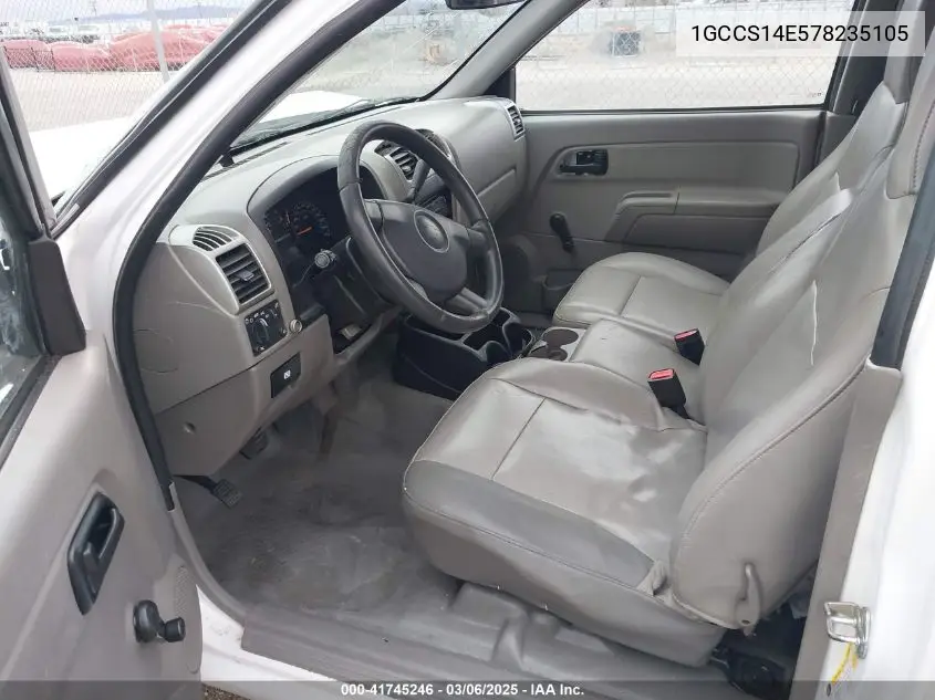 2007 Chevrolet Colorado Work Truck VIN: 1GCCS14E578235105 Lot: 41745246