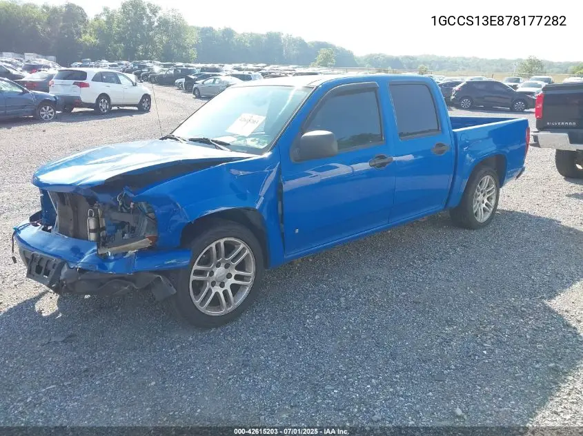 2007 Chevrolet Colorado Lt VIN: 1GCCS13E878177282 Lot: 42615203