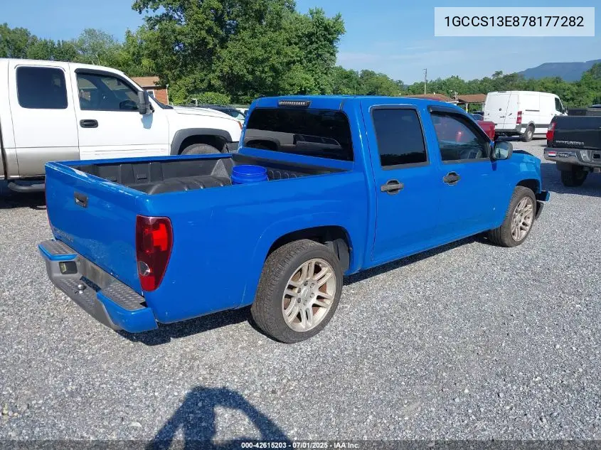 2007 Chevrolet Colorado Lt VIN: 1GCCS13E878177282 Lot: 42615203