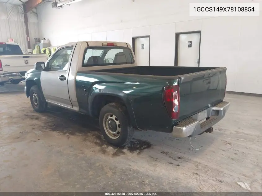 2007 Chevrolet Colorado Ls VIN: 1GCCS149X78108854 Lot: 42615828