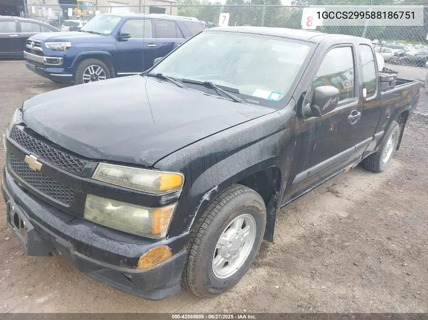 2008 Chevrolet Colorado Ls VIN: 1GCCS299588186751 Lot: 42585808