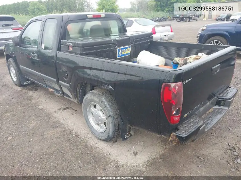2008 Chevrolet Colorado Ls VIN: 1GCCS299588186751 Lot: 42585808