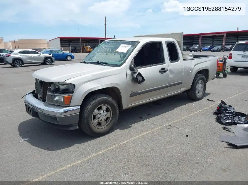 2008 Chevrolet Colorado Lt VIN: 1GCCS19E288154279 Lot: 42609253