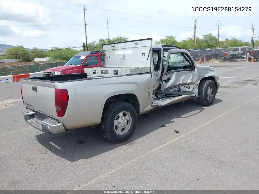 2008 Chevrolet Colorado Lt VIN: 1GCCS19E288154279 Lot: 42609253