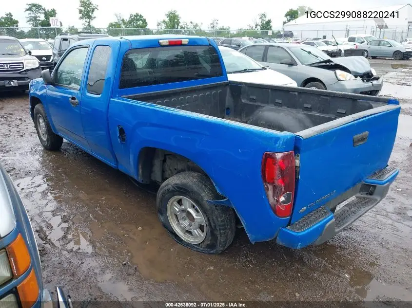 2008 Chevrolet Colorado Ls VIN: 1GCCS299088220241 Lot: 42638092