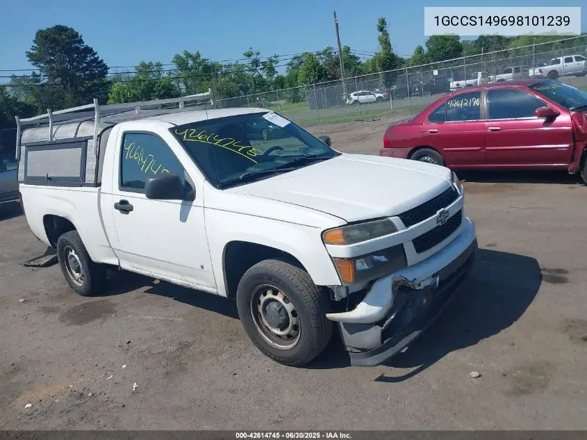 2009 Chevrolet Colorado Work Truck VIN: 1GCCS149698101239 Lot: 42614745