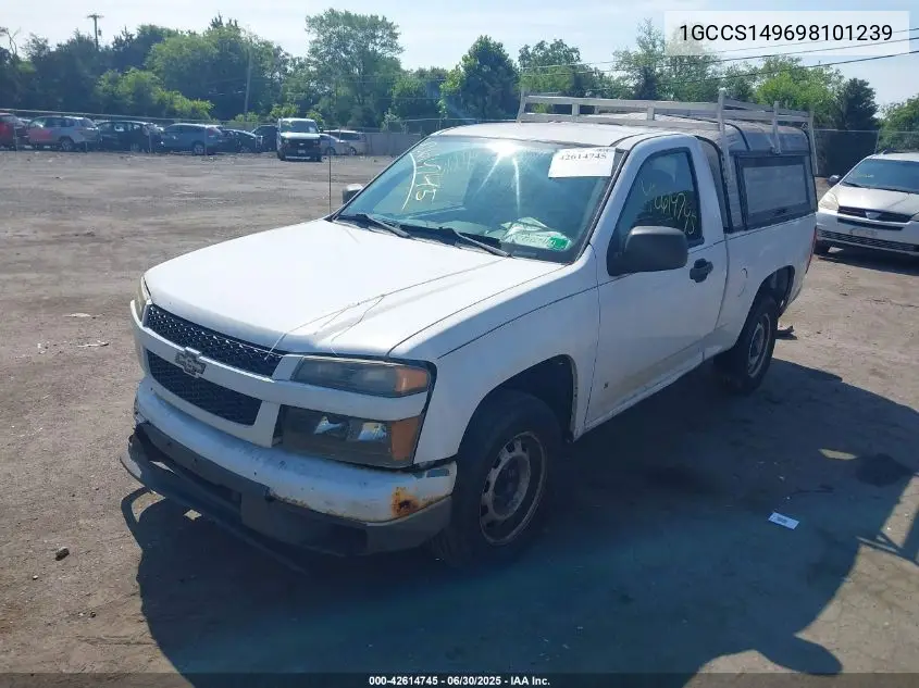 2009 Chevrolet Colorado Work Truck VIN: 1GCCS149698101239 Lot: 42614745