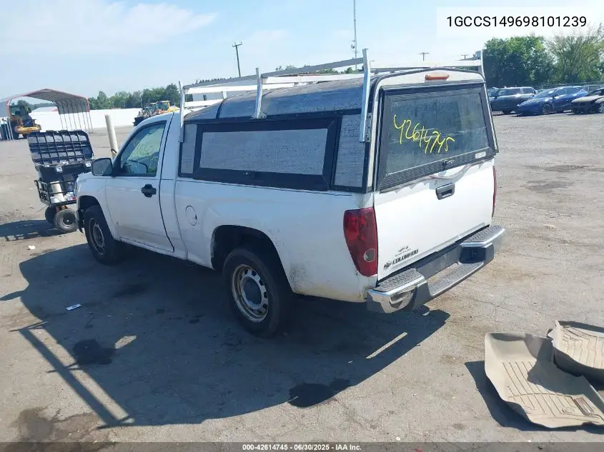 2009 Chevrolet Colorado Work Truck VIN: 1GCCS149698101239 Lot: 42614745