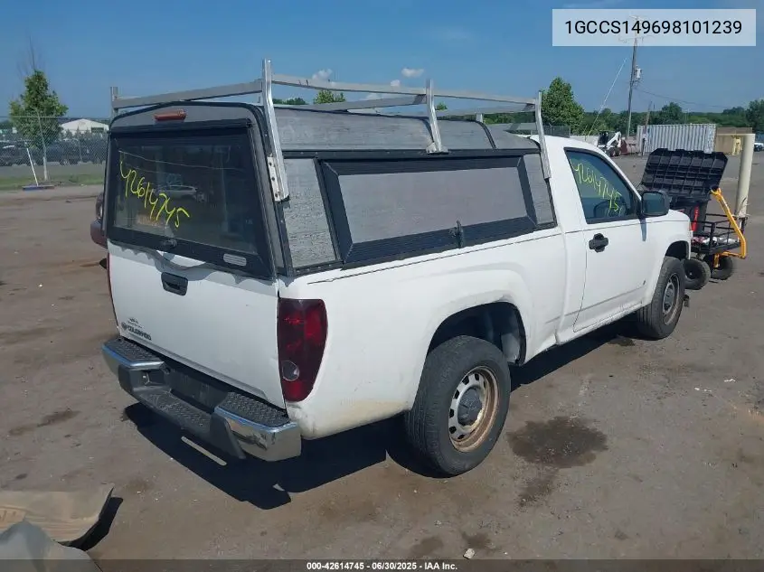 2009 Chevrolet Colorado Work Truck VIN: 1GCCS149698101239 Lot: 42614745
