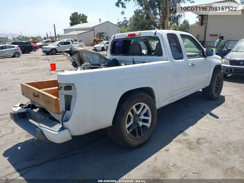2009 Chevrolet Colorado Work Truck VIN: 1GCDT19E798157522 Lot: 42802989