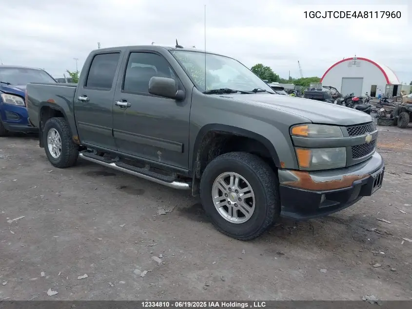 2010 Chevrolet Colorado Lt VIN: 1GCJTCDE4A8117960 Lot: 12334810