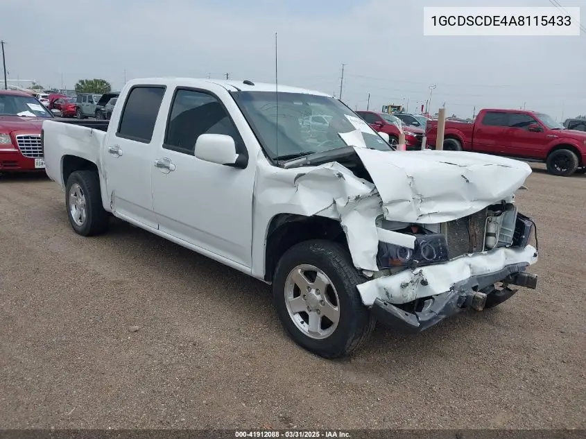 2010 Chevrolet Colorado 1Lt VIN: 1GCDSCDE4A8115433 Lot: 41912088