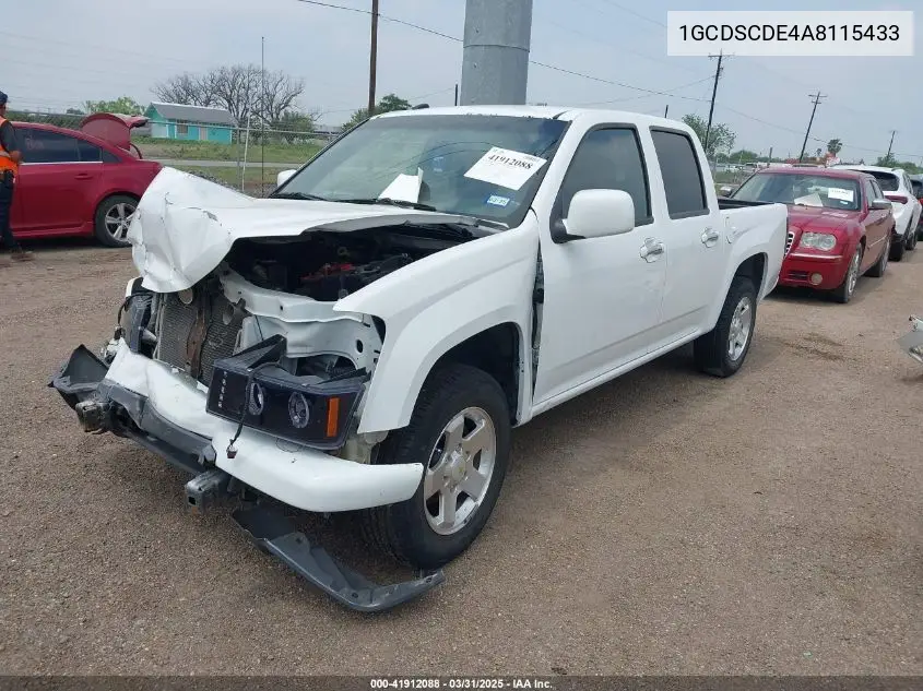 2010 Chevrolet Colorado 1Lt VIN: 1GCDSCDE4A8115433 Lot: 41912088
