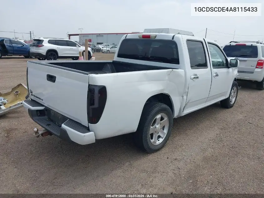 2010 Chevrolet Colorado 1Lt VIN: 1GCDSCDE4A8115433 Lot: 41912088