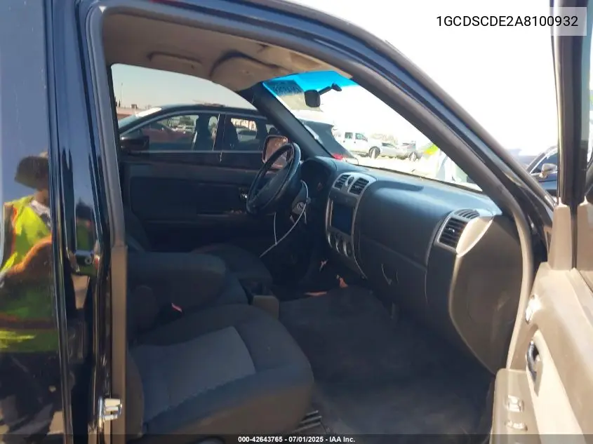 2010 Chevrolet Colorado 1Lt VIN: 1GCDSCDE2A8100932 Lot: 42643765