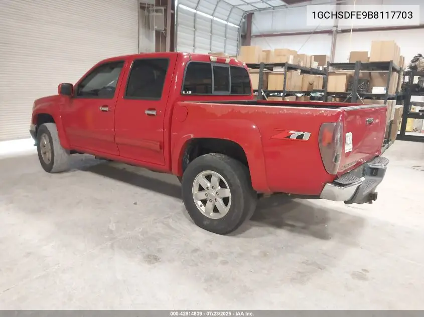 2011 Chevrolet Colorado 2Lt VIN: 1GCHSDFE9B8117703 Lot: 42814839