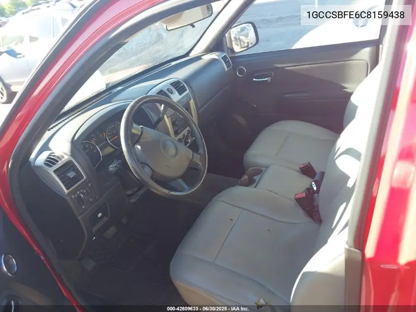2012 Chevrolet Colorado Work Truck VIN: 1GCCSBFE6C8159438 Lot: 42609633