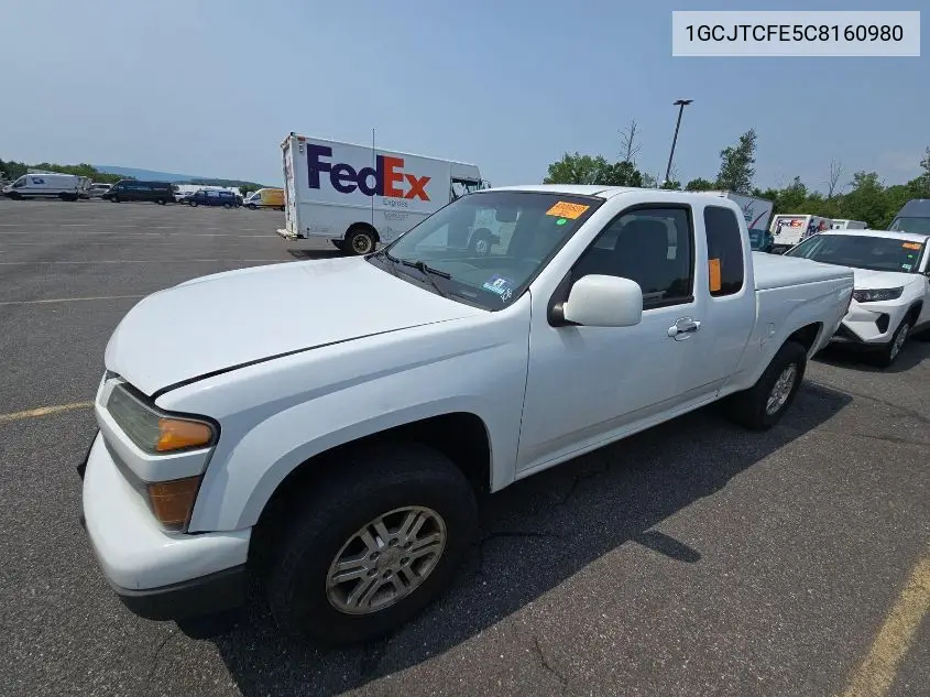 2012 Chevrolet Colorado Lt VIN: 1GCJTCFE5C8160980 Lot: 42624643