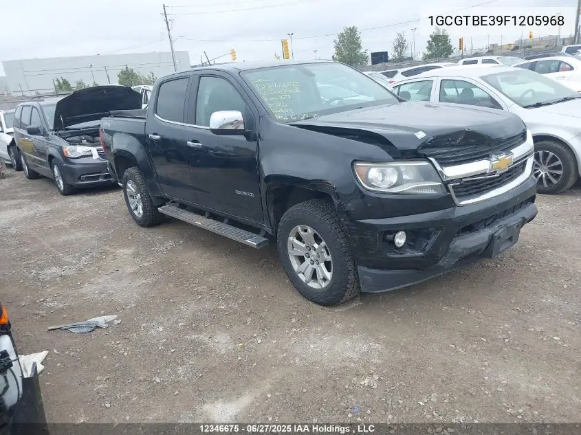 2015 Chevrolet Colorado Lt VIN: 1GCGTBE39F1205968 Lot: 12346675